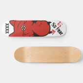 Cute Shy Devil in LOVE Persoonlijk Skateboard (Horizontaal)
