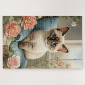 Cute Siamese Cat Legpuzzel (Horizontaal)