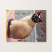 Cute Siamese Cat Legpuzzel (Horizontaal)