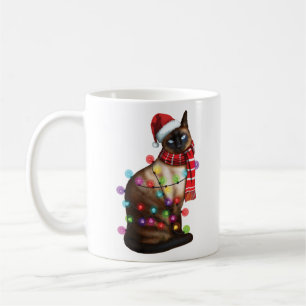 Cute Siamese Cat Lover Funny Xmas Holiday Gift Koffiemok