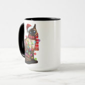 Cute Siamese Cat Lover Funny Xmas Holiday Gift Mok (Voorkant links)