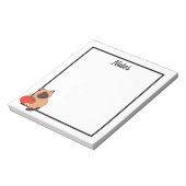 Cute Siamese Cat met Apple Notitieblok (Linkerzijde)