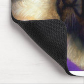 Cute Siamese Cat Painting Animal Art Muismat (Hoek)