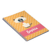 Cute Siamese Cat Spiral Notitieboek Journal (Rechterzijde)