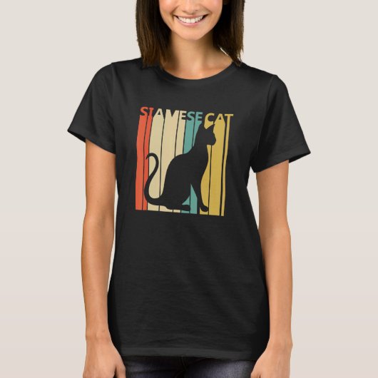 Cute Siamese Cat T-shirt (Voorkant)