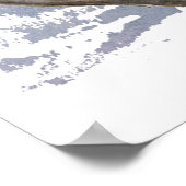 Cute Siamese Cat Waterverf Painting Poster (Hoek)