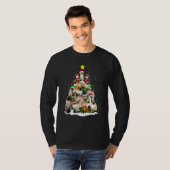 Cute Siamese Cats Tree Merry Christmas Cat trendin T-shirt (Voorkant volledig)