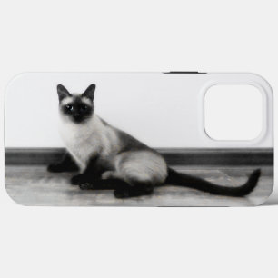 CUTE Siamese Kat Portret Foto Case-Mate iPhone Case