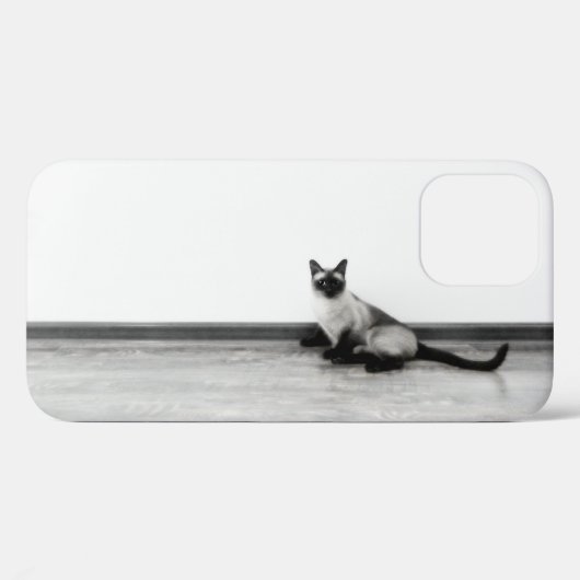 CUTE Siamese Kat Portret Foto Case-Mate iPhone Case (Achterkant (horizontaal))