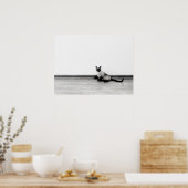 CUTE Siamese Kat Portret Foto Poster (Keuken)