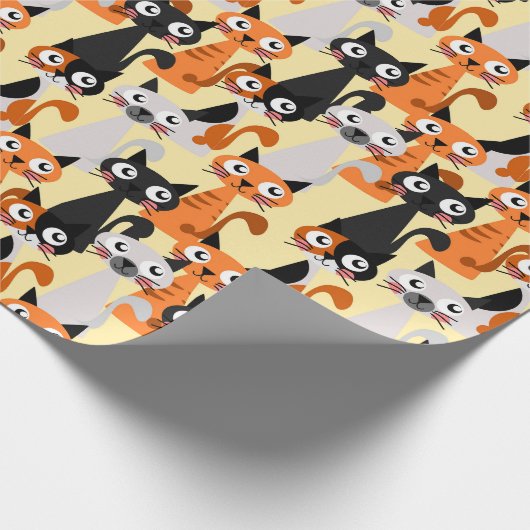 Cute Siamese katten Cadeaupapier (Hoek)