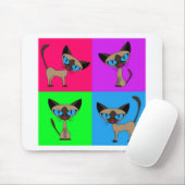 Cute Siamese katten Muismat (Met muis)