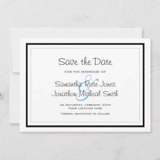 Cute Siamese Katten Tail Heart Wedding Save the Da Date (Voorkant)