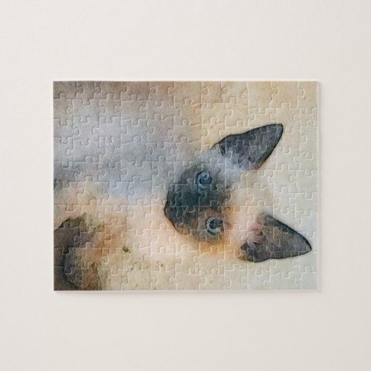 Cute Siamese Kitten Legpuzzel (Horizontaal)