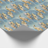 Cute Siamese Kittens Mid Century Modern Cadeaupapier (Hoek)