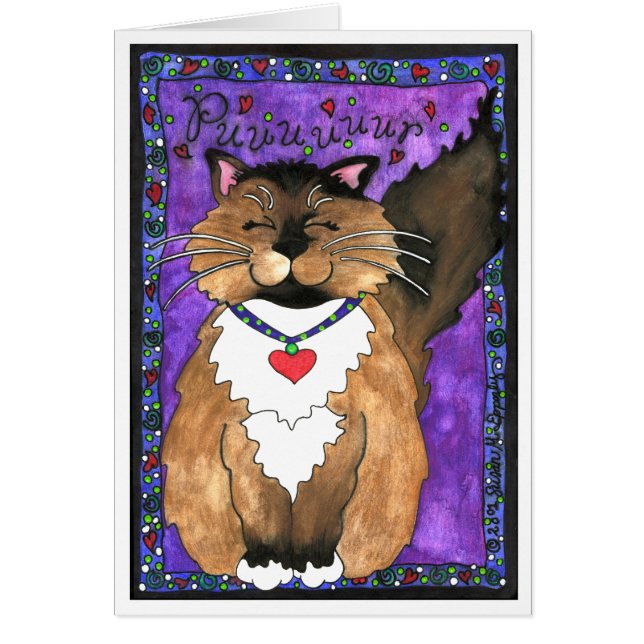 Cute Siamese Ragdoll Kitty Cat (Voorkant)