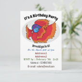 Cute Siamese vecht tegen cartoon Kaart (Staand voorkant)