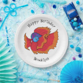 Cute Siamese vecht tegen cartoon Papieren Bordje (Feest)