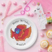 Cute Siamese vecht tegen cartoon Papieren Bordje (Feest)