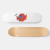 Cute Siamese vecht tegen cartoon Persoonlijk Skateboard (Horizontaal)