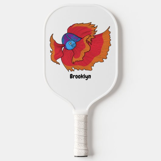Cute Siamese vecht tegen cartoon Pickleball Paddle (Voorkant)