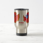 Cute Siamese vecht tegen cartoon Reisbeker (Center)