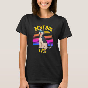 Cute Siberian Husky Best Dog Puppy Retro T-shirt