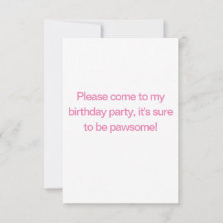 Cute Siberian Husky Birthday Invitation Kaart