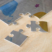 Cute Siberian Husky Birthday Puzzle Legpuzzel (Zijkant)