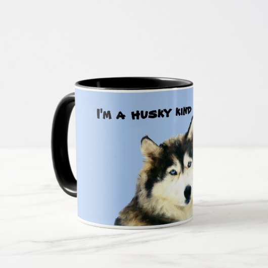 Cute Siberian Husky Mok (Voorkant links)