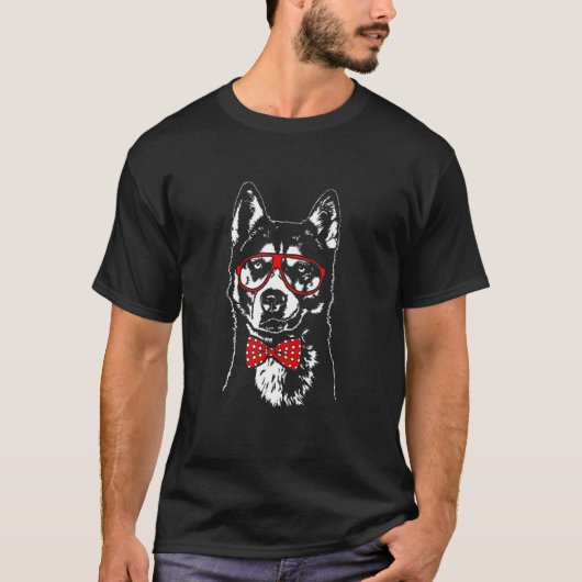 Cute Siberian Husky mom sled dog  1 T-shirt (Voorkant)