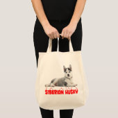 Cute Siberian Husky Puppy Dog Tote Bag (Voorkant (product))