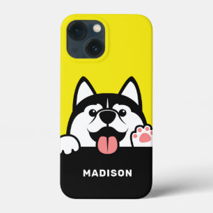 Cute Siberian Husky-telefoongesprekken Case-Mate iPhone Case