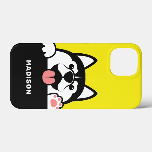 Cute Siberian Husky-telefoongesprekken Case-Mate iPhone Case (Achterkant (horizontaal))