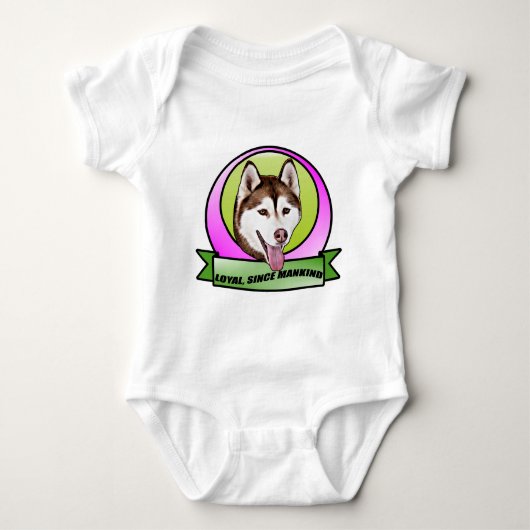Cute Siberische husky Romper (Voorkant)