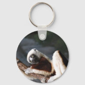 Cute Sifaka Lemur Sleutelhanger (Voorkant)