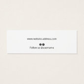 Cute Signature Script Stud Earning Display Kaart (Achterkant)