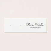 Cute Signature Script Stud Earning Display Kaart (Voorkant)