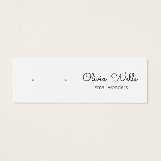 Cute Signature Script Stud Earning Display Kaart (Voorkant)