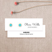 Cute Signature Script Stud Earning Display Kaart