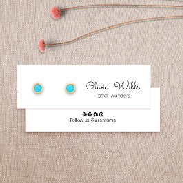 Cute Signature Script Stud Earning Display Kaart