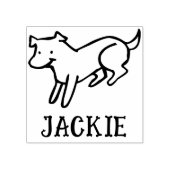 Cute Signature Stamp for Dog Lovers Rubberstempel (Afrduk)