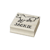 Cute Signature Stamp for Dog Lovers Rubberstempel (Stempel)