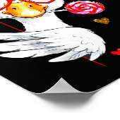 Cute Silly Goose Coquette Bow Valentine's Day Men  Poster (Hoek)