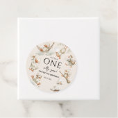 cute Silly Goose ,One Silly Goose 1st Party Bedankjes Labels (In situ)