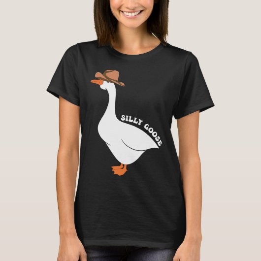 Cute Silly Goose Ugly Xmas  Goose Trendy Clothing T-shirt (Voorkant)