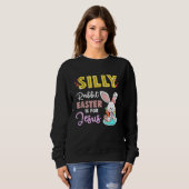 Cute Silly Rabbit Easter Is For Jesus Christians B Trui (Voorkant volledig)