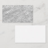 Cute Silver Cheetah Leopard Skin Print Patroon Notitiekaartje (Voorkant / Achterkant)