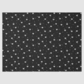 Cute Silver Glitter Valentijnse  Hearts Pattern Tissuepapier (Voorkant)