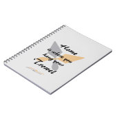 Cute Silver & Gold Home waar u uw trommel ophangt Notitieboek (Linkerzijde)